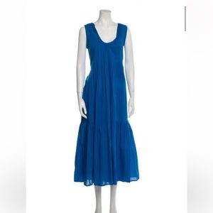 Matta scoop neck tiered dress